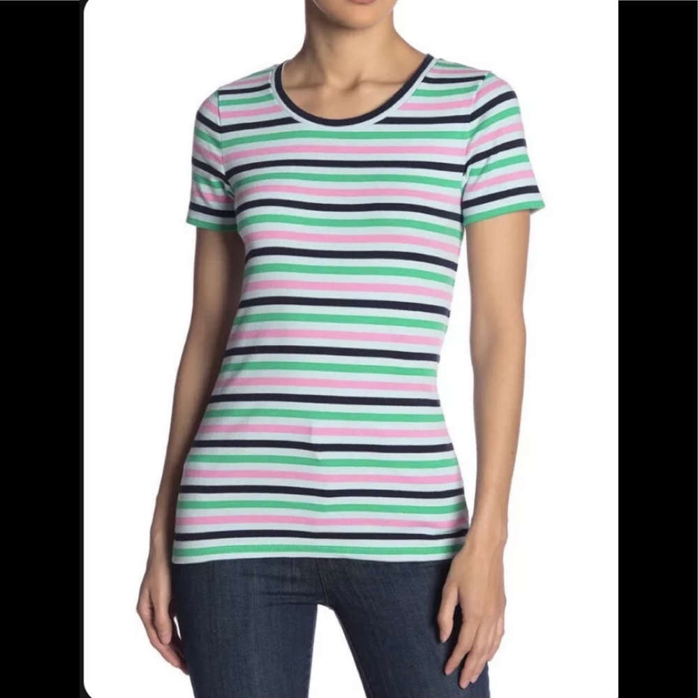 J Crew perfect fit striped T shirt